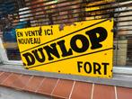 Vintage Dunlop Fort Emaille Reclamebord 1937, Gebruikt, ., Overige typen, Ophalen of Verzenden