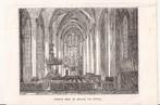 Zwolle. Groote Kerk te Zwolle van binnen ca. 1840, Antiek en Kunst, Kunst | Etsen en Gravures, Ophalen of Verzenden