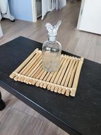 Glazen stolpfles vogel, Ophalen of Verzenden, Zo goed als nieuw