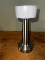 Zilverkleurige tafellamp lamp led usb dimbaar, Verzenden, Nieuw, Minder dan 50 cm
