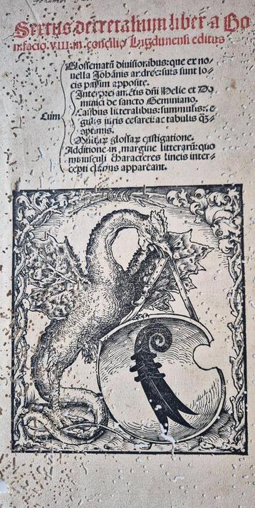 Zeldzaam titelblad uit 1511 beschikbaar voor biedingen