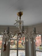 Kristallen kroonluchter, Huis en Inrichting, Lampen | Kroonluchters, Ophalen, Zo goed als nieuw, Glas