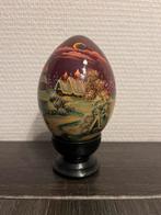 Russisch handgeschilderd ei - Winterlandschap, Ophalen of Verzenden
