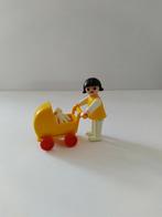 lief Vintage playmobil meisje met poppenwagen en popje, Gebruikt, Ophalen of Verzenden