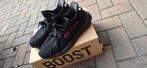Yeezy boost 350v2 black/red, Zwart, Ophalen of Verzenden, Yeezy Adidas, Sneakers of Gympen