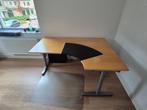 IKEA Galant hoek bureau 160 x 80cm, Huis en Inrichting, Bureaus, Ophalen, In hoogte verstelbaar, Gebruikt, Bureau