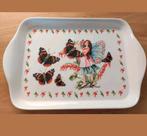HELGA MARIARE KLEIN MELAMINE DIENBLAD MET ELFJE EN VLINDERS, Huis en Inrichting, Verzenden, Zo goed als nieuw, Rechthoekig, Kunststof