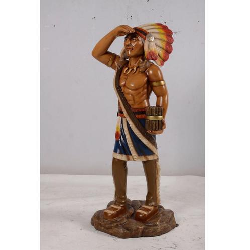 Native Tabacco Indian - Indiaan beeld 184 cm, Verzamelen, Beelden en Beeldjes, Nieuw, Dier, Ophalen