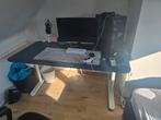 Ikea Stabureau Blauw met Wit, Huis en Inrichting, Bureaus, Ophalen, In hoogte verstelbaar, Gebruikt, Bureau