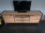 Teak houten tv-meubel - 2,10m x 42cm, Ophalen, Teakhout, Zo goed als nieuw, 200 cm of meer