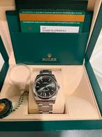 Rolex Oyster Perpetual 114200 Olive Green NEW discontinued, Ophalen, Nieuw, Staal, Rolex