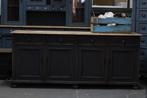Dressoir XXL *wieringen* vintage black, Ophalen, 150 tot 200 cm, Zo goed als nieuw, Met lade(s)