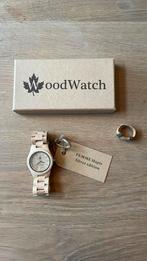 NIEUW - WoodWatch dames horloge - handmade, Sieraden, Tassen en Uiterlijk, Horloges | Dames, Nieuw, Ophalen of Verzenden, Zilver