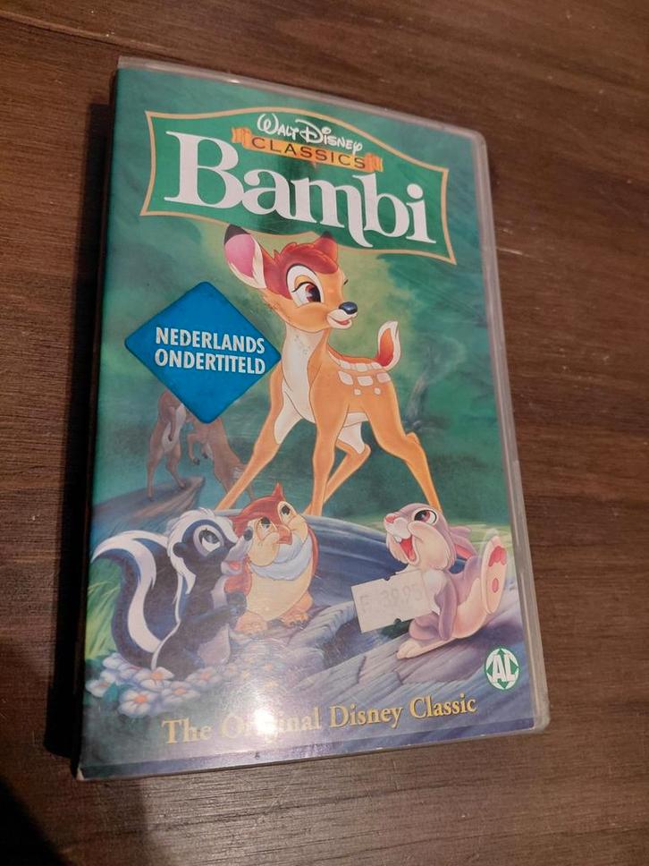 Disney Classics Bambi videoband. Engels gesproken., Cd's en Dvd's, VHS | Kinderen en Jeugd, Gebruikt, Tekenfilms en Animatie, Alle leeftijden