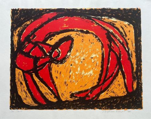 Zeefdruk Birgitt van Bracht - Tinto, Antiek en Kunst, Kunst | Litho's en Zeefdrukken, Verzenden