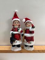 Vintage Kerstfiguren Kindjes Polystone 2 stuks, Diversen, Ophalen of Verzenden, Zo goed als nieuw