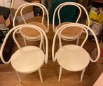 Set van 4 TON eetkamer stoelen, Ophalen, Gebruikt, Wit, Twee