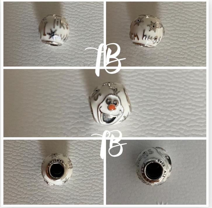 Originele Disney bedel (Olaf van Frozen) van Pandora, Sieraden, Tassen en Uiterlijk, Bedels, Nieuw, Pandora, Zilver, 1 bedel, Ophalen of Verzenden