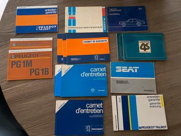 Allerlei handleiding/garantie boekjes diverse merken beschikbaar voor biedingen