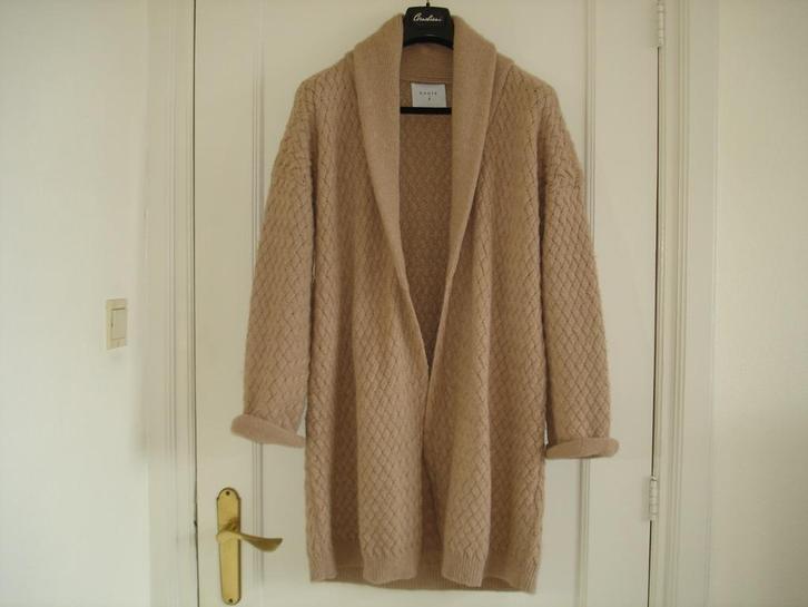 Dante6  lang en dik vest maat 5 beige 42 % alpaca en wol, Kleding | Dames, Truien en Vesten, Zo goed als nieuw, Beige, Ophalen