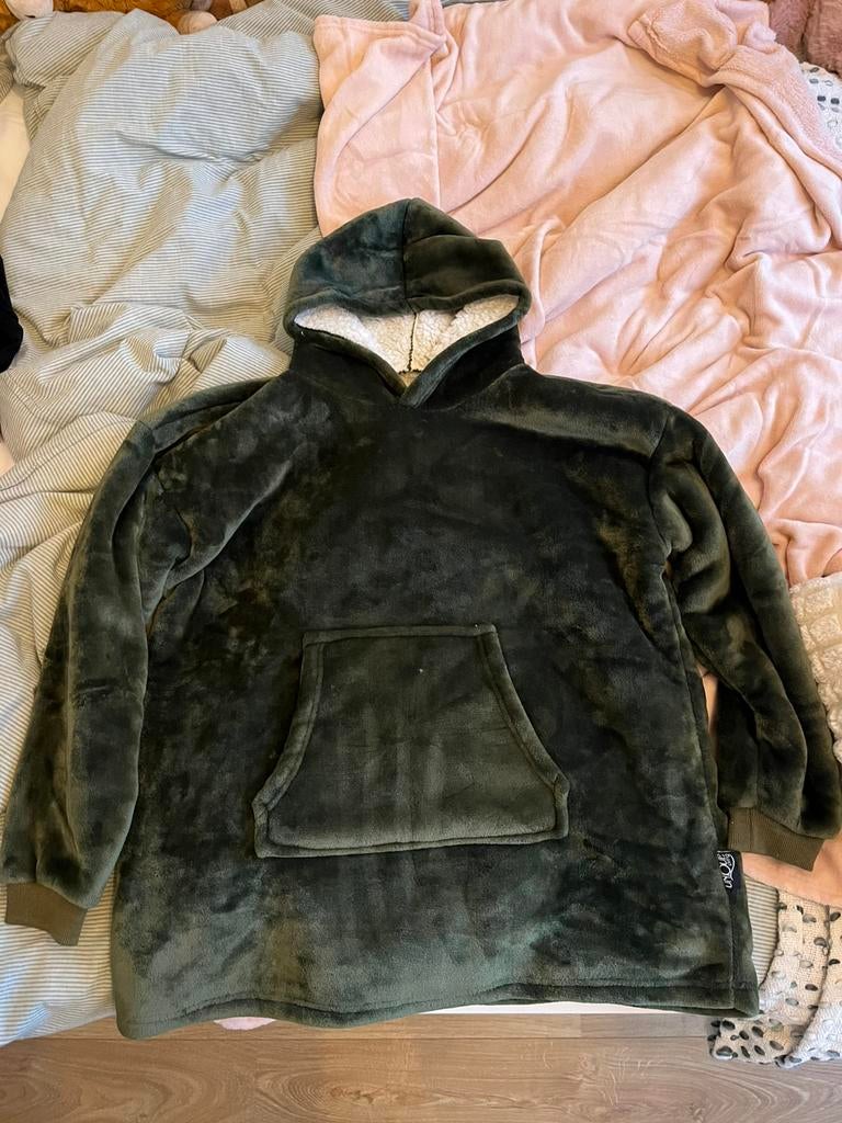 Teddy hoodie, Ophalen of Verzenden, Zo goed als nieuw, Maat 36 (S), Groen