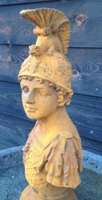 Hele mooie Gietijzeren borstbeeld Romein., Tuin en Terras, Tuinbeelden, Nieuw, Ophalen of Verzenden, Mensenbeeld, Metaal