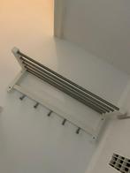 Ikea, Tjusig, Witte Wandkapstok met Metalen Stangen, Gebruikt, Minder dan 100 cm, Metaal, Ophalen
