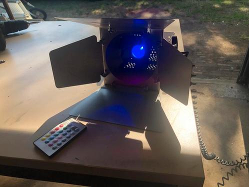 Multicolor Led spot met afstandsbediening, Muziek en Instrumenten, Licht en Laser, Zo goed als nieuw, Ophalen of Verzenden