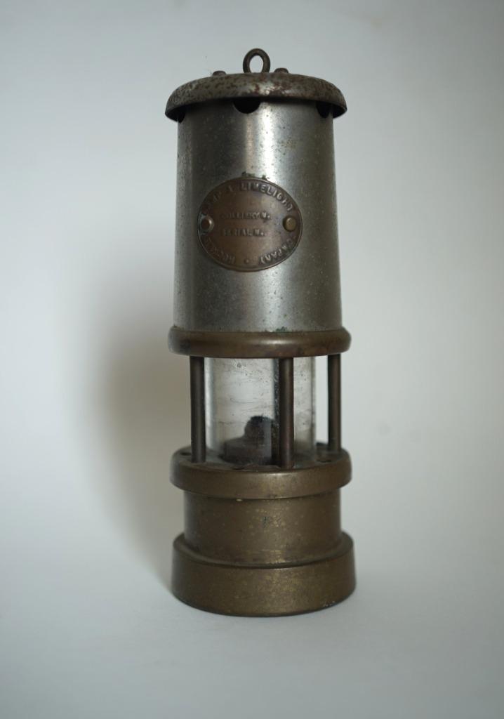 mijnwerkerslamp Limelight Company Hockley messing lantaarn, Antiek en Kunst, Antiek | Lampen, Ophalen of Verzenden