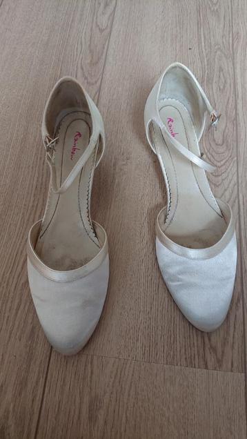 Rainbow club Anika trouwschoenen maat 39 Ivory Satin beschikbaar voor biedingen
