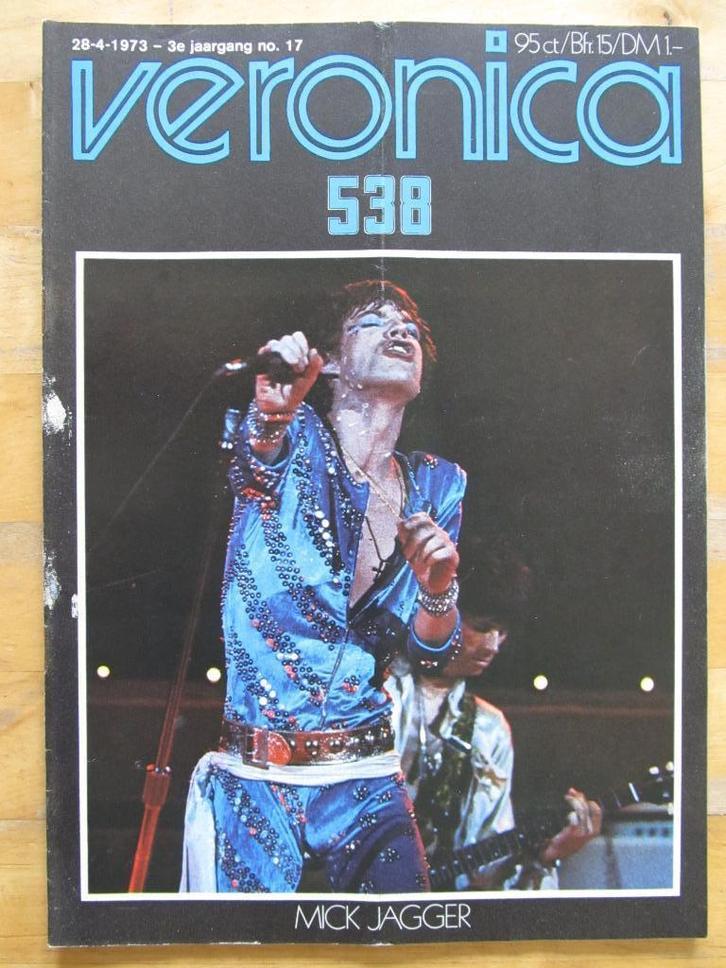 Veronica 1973 RollingStones Osmonds Ria Valk Beatles Country, Verzamelen, Tijdschriften, Kranten en Knipsels, Tijdschrift, Nederland