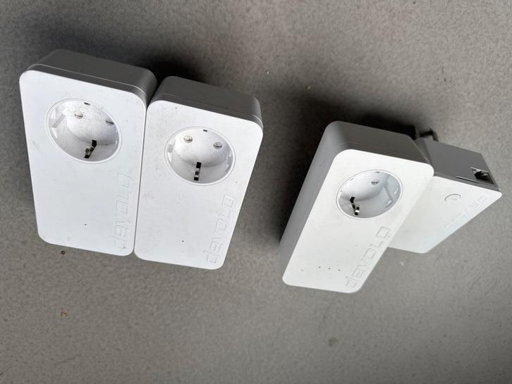 Develo dLan 1200 + Powerline Adapters - Set van 4, Computers en Software, Powerlines, Gebruikt, Ophalen of Verzenden