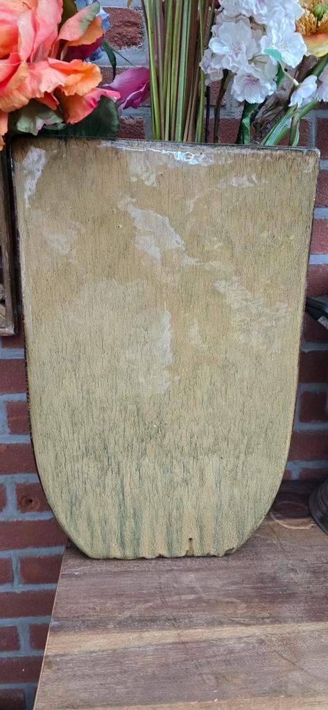 Grote Vaas Set - 2 Stuks, Huis en Inrichting, Woonaccessoires | Vazen, Zo goed als nieuw, Groen, Minder dan 50 cm, Aardewerk of Porselein