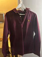 Donker rode blouse Lyle en Scott maat L, Kleding | Heren, Overhemden, Ophalen of Verzenden, Zo goed als nieuw, Halswijdte 41/42 (L)