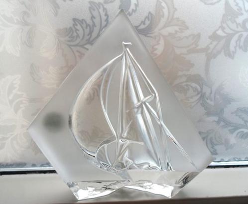 Kristallen sculptuur zeiljacht. Cristal d' Arques., Antiek en Kunst, Antiek | Glas en Kristal, Ophalen of Verzenden