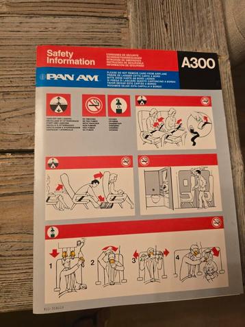PANAM SAFETY CARD beschikbaar voor biedingen