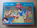 Disney Sneeuwwitje puzzel  24 stukjes  dansen  King, Ophalen of Verzenden, Overige figuren, Gebruikt, Beeldje of Figuurtje