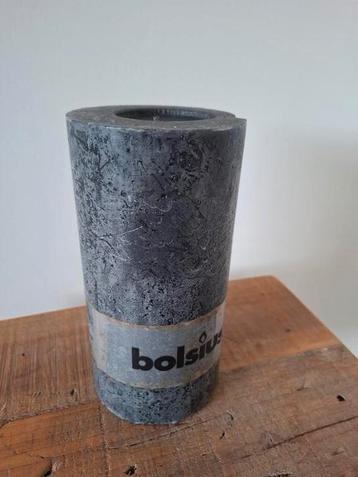 Kaars donkergrijs. Bolsius. 10x20 cm. 120 branduren. Nieuw! beschikbaar voor biedingen