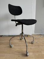 Eiermann burostoel 1e generatie vintage prouve kramer, Ophalen, Zo goed als nieuw, Blauw