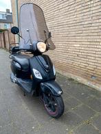 Zeer nette SYM Fiddle III 2018 – Blauw kenteken – Zwart, Fietsen en Brommers, Scooters | SYM, Ophalen, 49 cc, Zo goed als nieuw