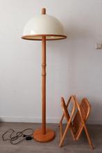 Vintage Steinhauer Wooden Mushroom Vloerlamp Staande lamp, Huis en Inrichting, Lampen | Vloerlampen, Ophalen, Gebruikt, Metaal