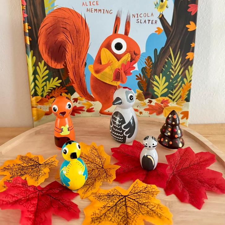 De Blaadjesdief Houten Figuren Set, Kinderen en Baby's, Speelgoed | Educatief en Creatief, Nieuw, Ontdekken, Ophalen of Verzenden