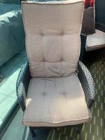 Comfortabele wicker tuinstoel met kussen, Tuin en Terras, Tuinstoelen, Ophalen of Verzenden, Gebruikt, Wicker