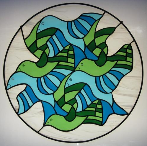 tiffany lampen raamhangers ramen randlood, Doe-het-zelf en Verbouw, Glas en Ramen, Zo goed als nieuw, Ophalen of Verzenden