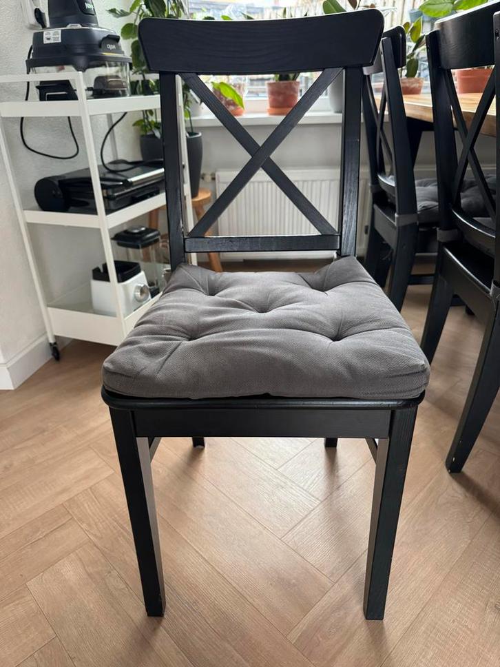 6 IKEA Eetkamerstoel met Kussen, Huis en Inrichting, Stoelen, Gebruikt, Vijf, Zes of meer stoelen, Ophalen of Verzenden
