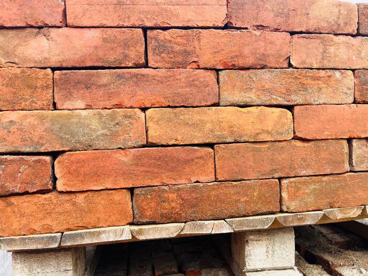 Grote partij historische bakstenen, Doe-het-zelf en Verbouw, Metselstenen, Gebruikt, Bakstenen, Ophalen