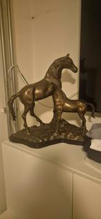 Bronzen paarden beeld, Antiek en Kunst, Kunst | Beelden en Houtsnijwerken, Ophalen of Verzenden