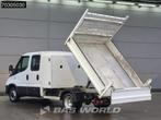 Iveco Daily 35C14 Dubbel Cabine Kipper met Kist Dubbellucht, Auto's, 2757 kg, Gebruikt, Euro 6, Iveco