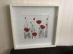 Ikea ribba list 50x50 3D met litho klaprozen, Ophalen