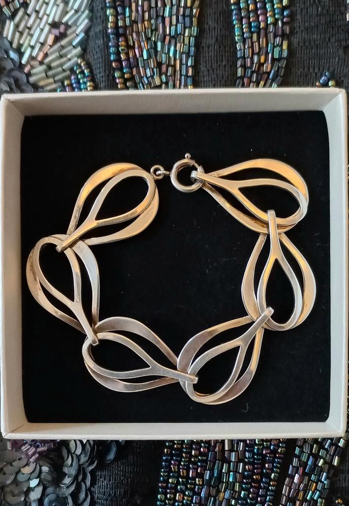 Zilveren TeKa designarmband, Sieraden, Tassen en Uiterlijk, Antieke sieraden, Armband, Zilver, Ophalen of Verzenden